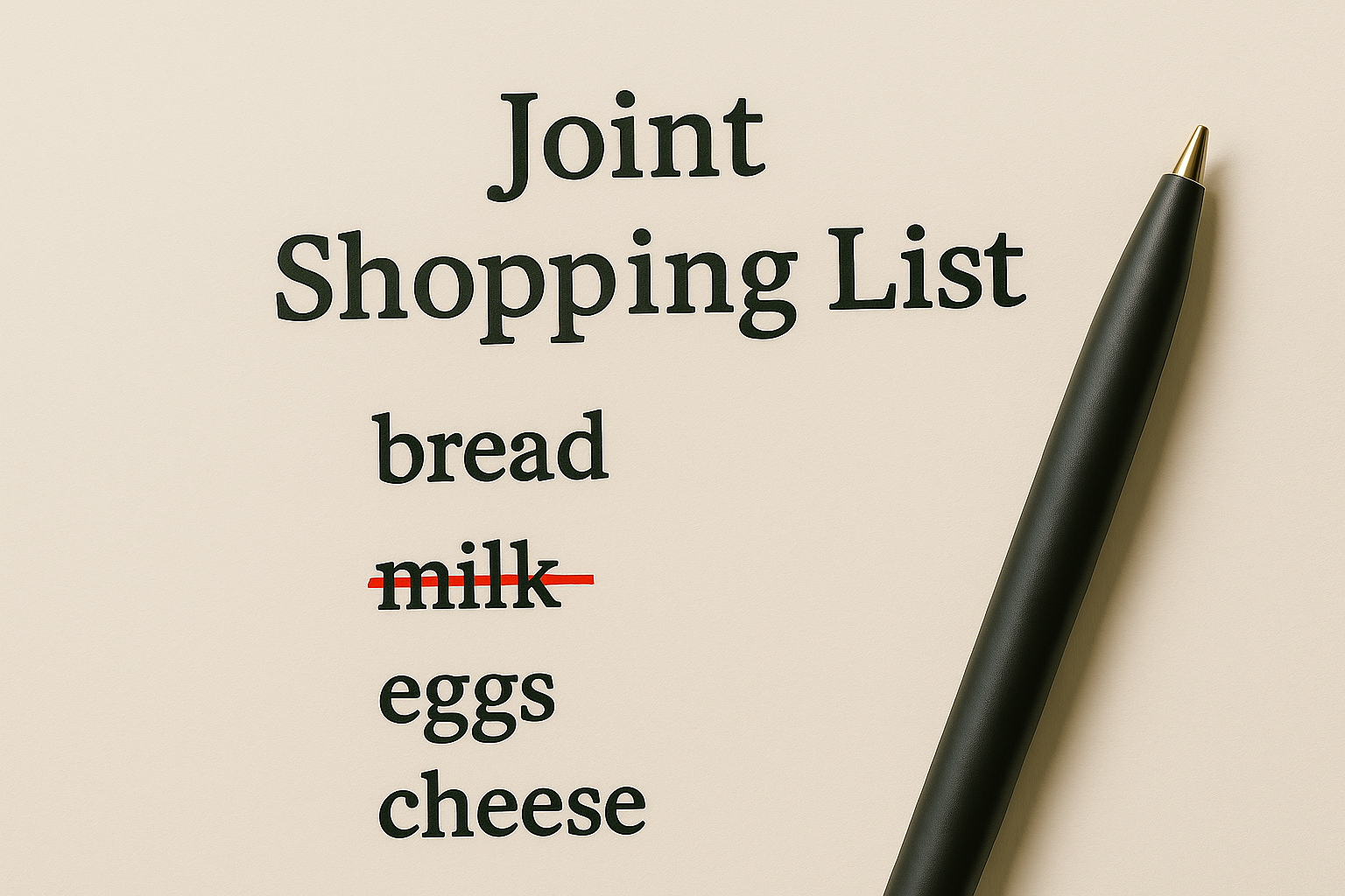Joint Shopping List Logo